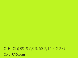 CIELCh 89.97,93.632,117.227 Color Image