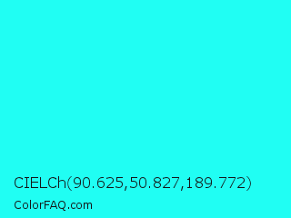 CIELCh 90.625,50.827,189.772 Color Image