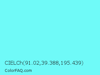 CIELCh 91.02,39.388,195.439 Color Image