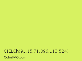CIELCh 91.15,71.096,113.524 Color Image