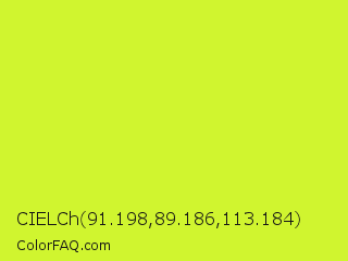 CIELCh 91.198,89.186,113.184 Color Image