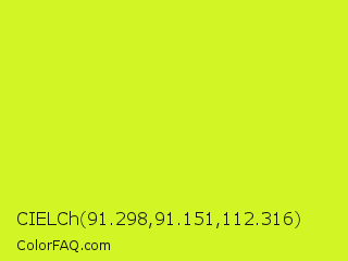 CIELCh 91.298,91.151,112.316 Color Image