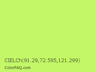 CIELCh 91.29,72.595,121.299 Color Image