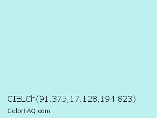 CIELCh 91.375,17.128,194.823 Color Image