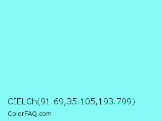 CIELCh 91.69,35.105,193.799 Color Image