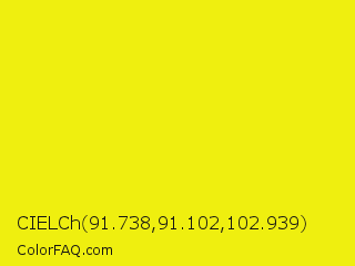CIELCh 91.738,91.102,102.939 Color Image