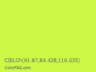 CIELCh 91.87,84.428,116.035 Color Image