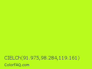 CIELCh 91.975,98.284,119.161 Color Image