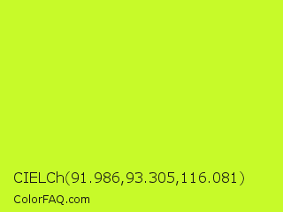 CIELCh 91.986,93.305,116.081 Color Image