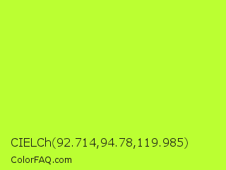 CIELCh 92.714,94.78,119.985 Color Image