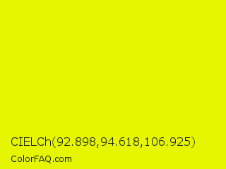 CIELCh 92.898,94.618,106.925 Color Image