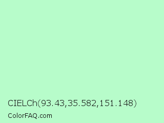 CIELCh 93.43,35.582,151.148 Color Image