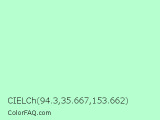 CIELCh 94.3,35.667,153.662 Color Image