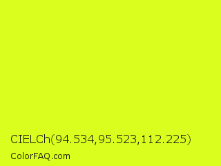 CIELCh 94.534,95.523,112.225 Color Image