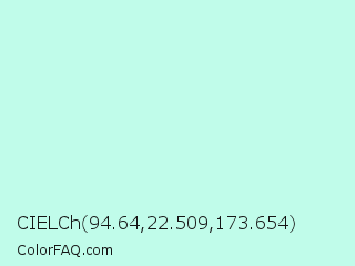 CIELCh 94.64,22.509,173.654 Color Image