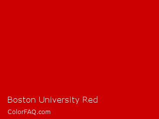 CMYK 0,100,100,20 Boston University Red Color Image