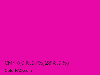 CMYK 0,97,28,9 Color Image