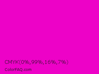 CMYK 0,99,16,7 Color Image