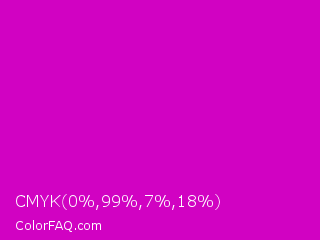 CMYK 0,99,7,18 Color Image