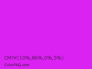 CMYK 10,86,0,5 Color Image