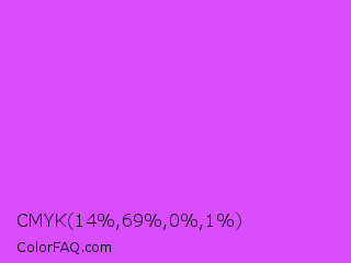 CMYK 14,69,0,1 Color Image