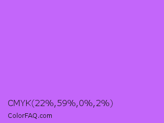 CMYK 22,59,0,2 Color Image