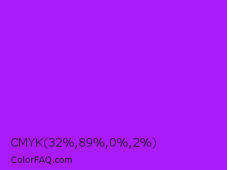 CMYK 32,89,0,2 Color Image