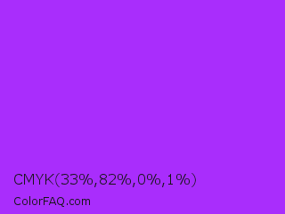 CMYK 33,82,0,1 Color Image