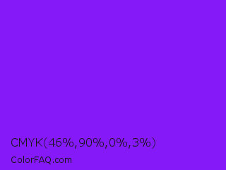 CMYK 46,90,0,3 Color Image