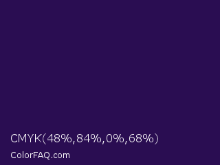 CMYK 48,84,0,68 Color Image