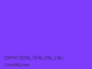 CMYK 50,76,0,1 Color Image