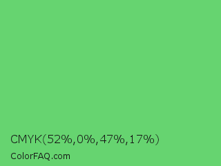 CMYK 52,0,47,17 Color Image