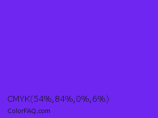 CMYK 54,84,0,6 Color Image