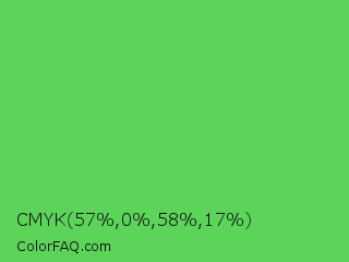 CMYK 57,0,58,17 Color Image