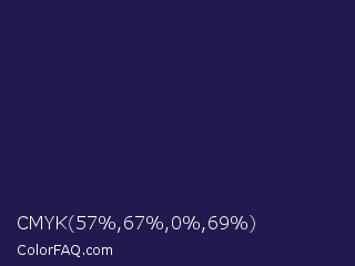 CMYK 57,67,0,69 Color Image