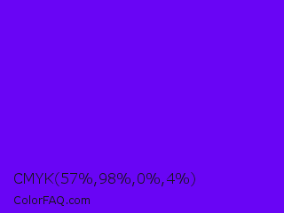 CMYK 57,98,0,4 Color Image