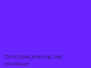 CMYK 59,86,0,0 Color Image