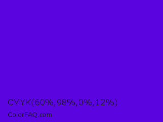 CMYK 60,98,0,12 Color Image