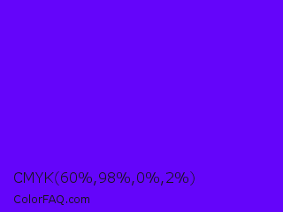 CMYK 60,98,0,2 Color Image