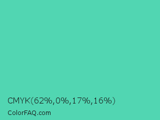 CMYK 62,0,17,16 Color Image