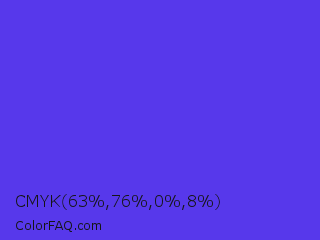 CMYK 63,76,0,8 Color Image