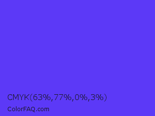 CMYK 63,77,0,3 Color Image