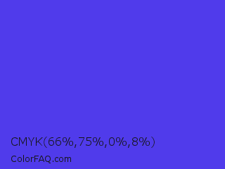 CMYK 66,75,0,8 Color Image