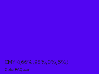 CMYK 66,98,0,5 Color Image