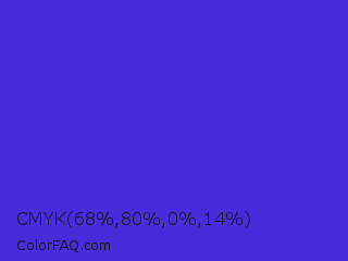 CMYK 68,80,0,14 Color Image