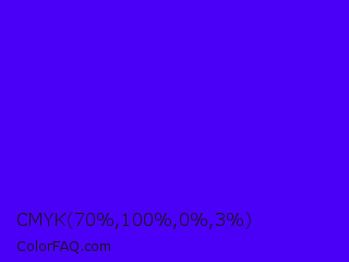 CMYK 70,100,0,3 Color Image
