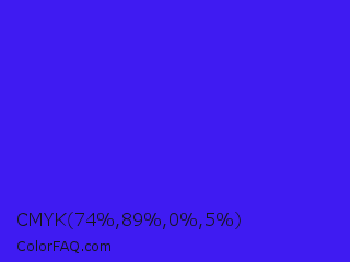 CMYK 74,89,0,5 Color Image