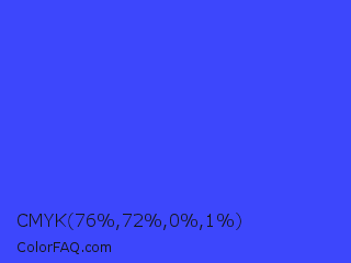 CMYK 76,72,0,1 Color Image