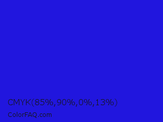 CMYK 85,90,0,13 Color Image