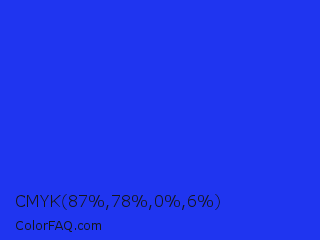 CMYK 87,78,0,6 Color Image